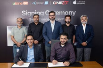 PTML and GNEXT signing ceremony for iPhone 18 Pro series partnership in Islamabad